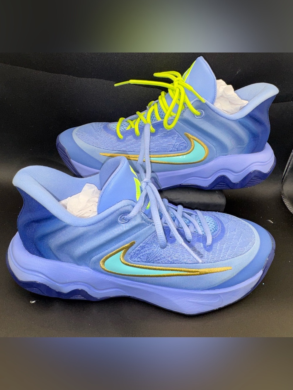 Nike Giannis Immortality 4 Basketball Shoes Blue Volt Men 7/Women 8.5
